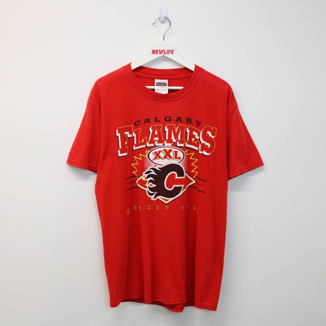 Vintage 90's Calgary Flames Tee - M-NEWLIFE Clothing