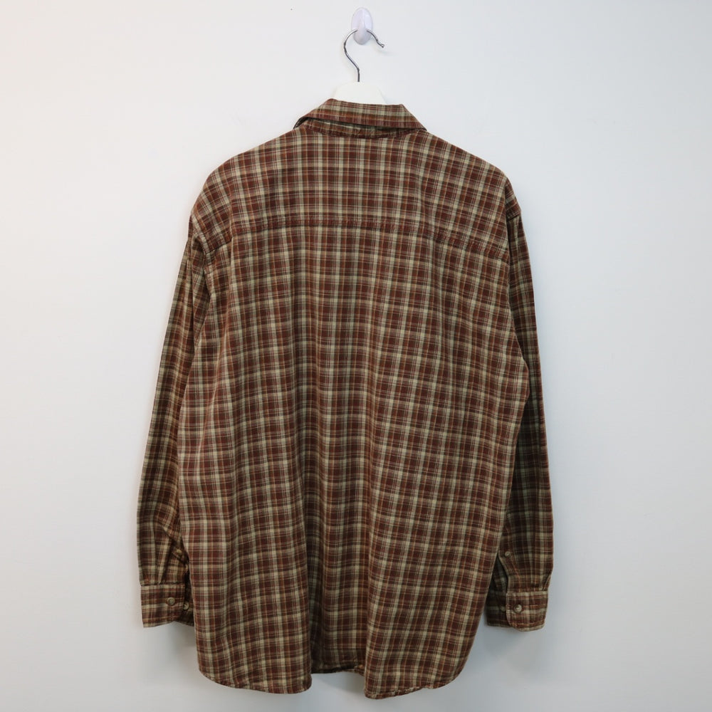 Vintage 90's Higher State Plaid Button Up - L-NEWLIFE Clothing