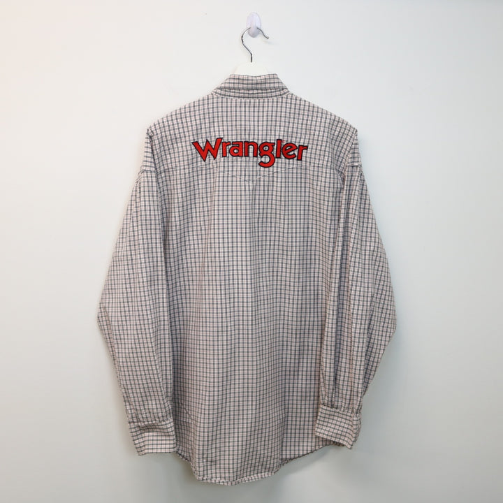 Vintage Wrangler Plaid Western Button Up - L-NEWLIFE Clothing