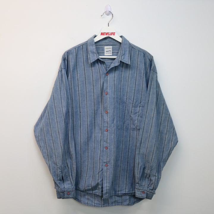 Vintage 90's Roberto Striped Button Up - M-NEWLIFE Clothing