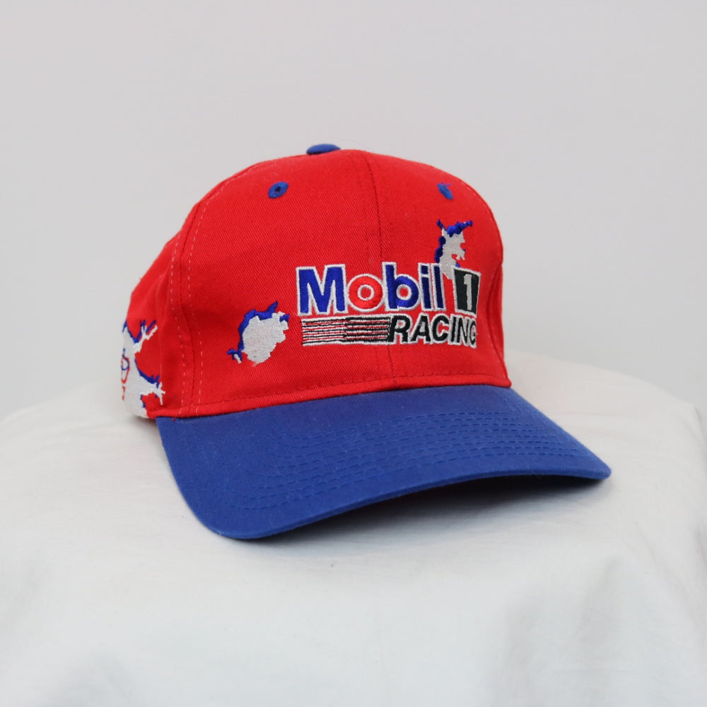 Vintage 90's Jeremy Mayfield Mobil1 Racing Hat - OS-NEWLIFE Clothing