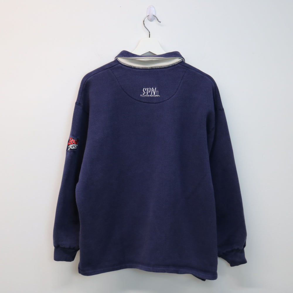 Vintage 90's Molson Slo-Pitch Quarter Zip Sweater - XL-NEWLIFE Clothing