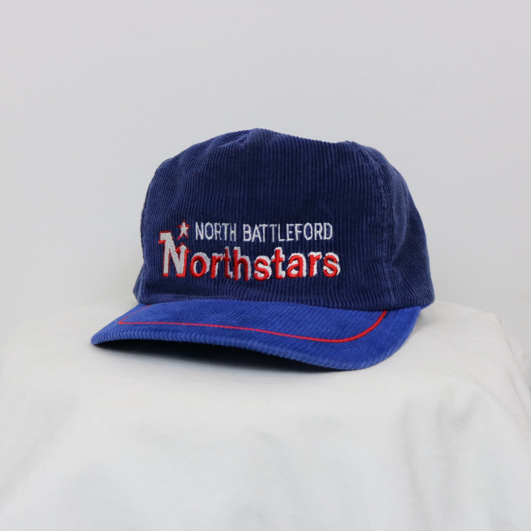 Vintage 80's North Battleford North Stars Corduroy Hat - OS-NEWLIFE Clothing