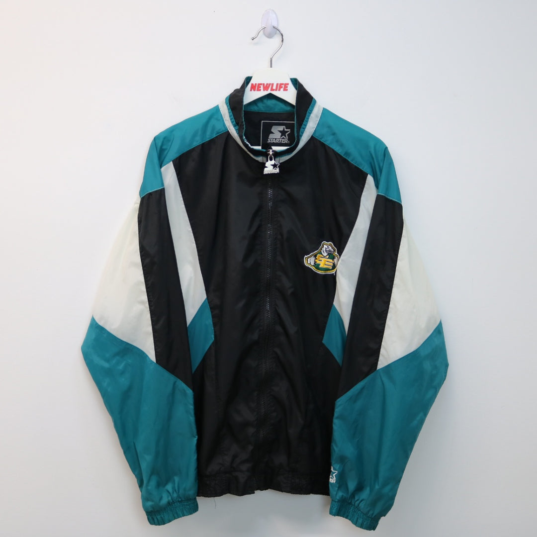 Vintage 90's Starter Edmonton Elks CFL Windbreaker Jacket - L-NEWLIFE Clothing