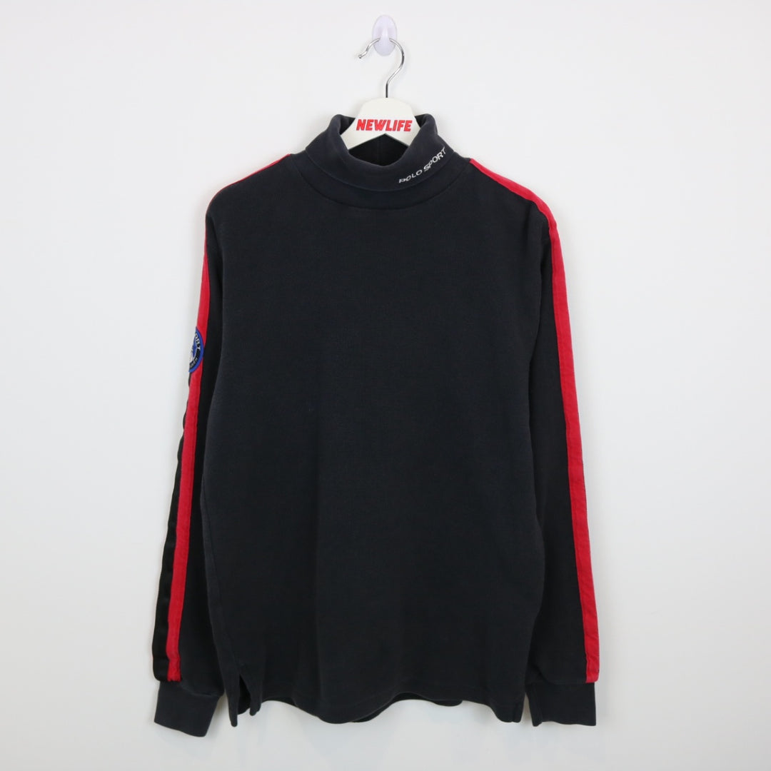 Vintage 90's Polo Sport RL Mock Neck Long Sleeve - M-NEWLIFE Clothing