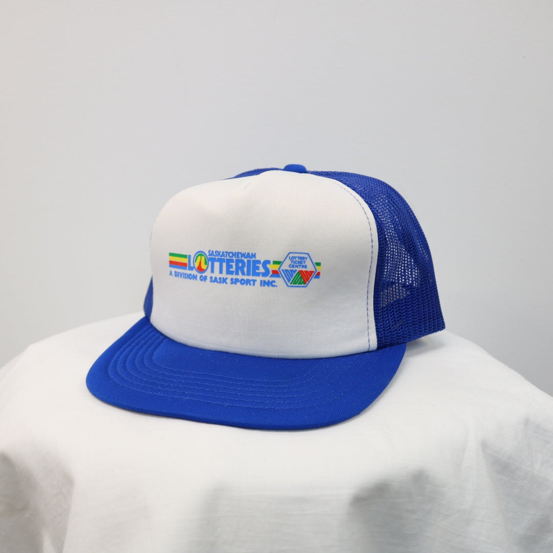 Vintage 80's Saskatchewan Lotteries Trucker Hat - OS-NEWLIFE Clothing