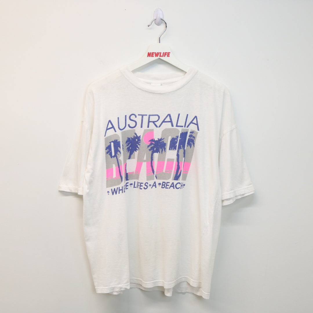 Vintage 90's Australia Beach Tee - M-NEWLIFE Clothing