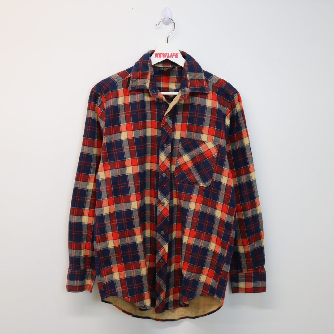 Vintage 80's Zellers Plaid Flannel Button Up - XS/S-NEWLIFE Clothing