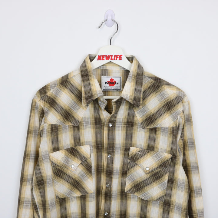Vintage Western Plaid Button Up - S/M-NEWLIFE Clothing