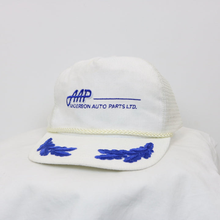 Vintage 90's Anderson Auto Parts Corduroy Trucker Hat - OS-NEWLIFE Clothing