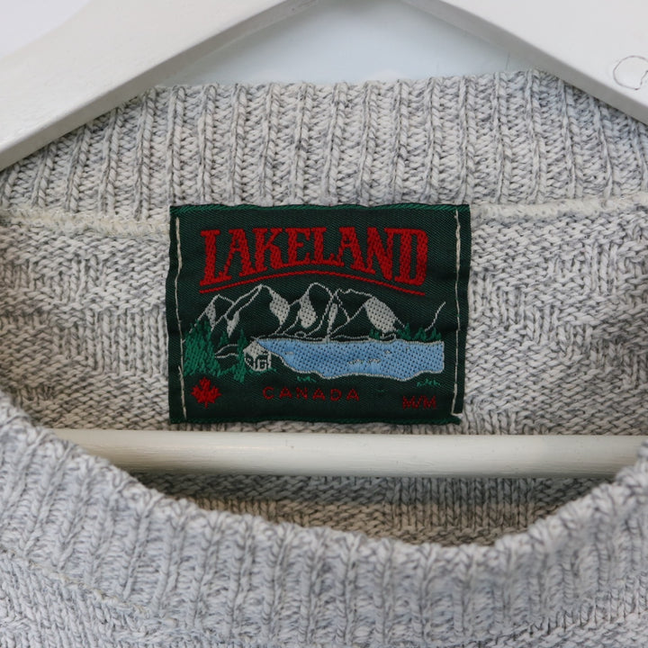 Vintage 90's Lakeland Cropped Textured Knit Sweater - M-NEWLIFE Clothing