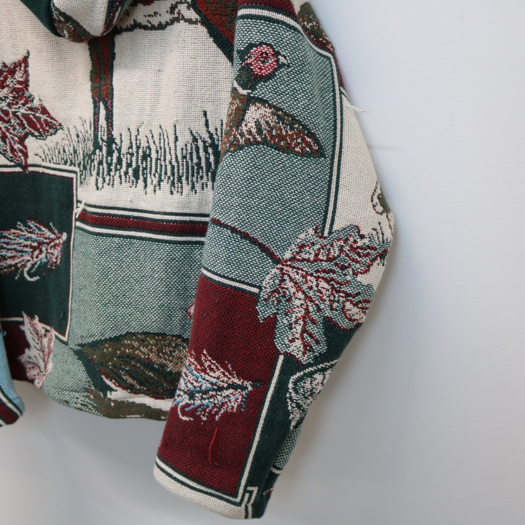 Reworked Vintage Nature Hunting Tapestry Hoodie - M-NEWLIFE Clothing