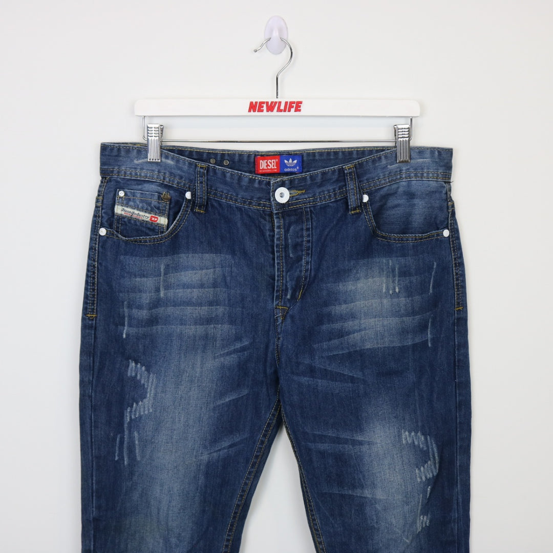 Vintage Y2K Diesel x Adidas Denim Jeans - 36"-NEWLIFE Clothing