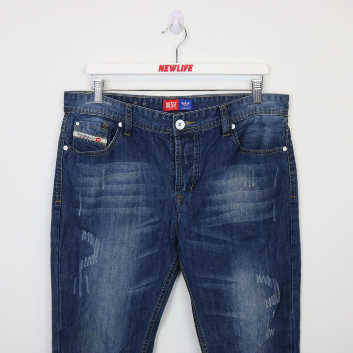 Vintage Y2K Diesel x Adidas Denim Jeans - 36"-NEWLIFE Clothing