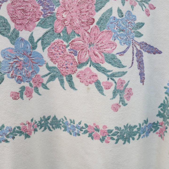 Vintage Flower Nature Mockneck Sweater - M-NEWLIFE Clothing