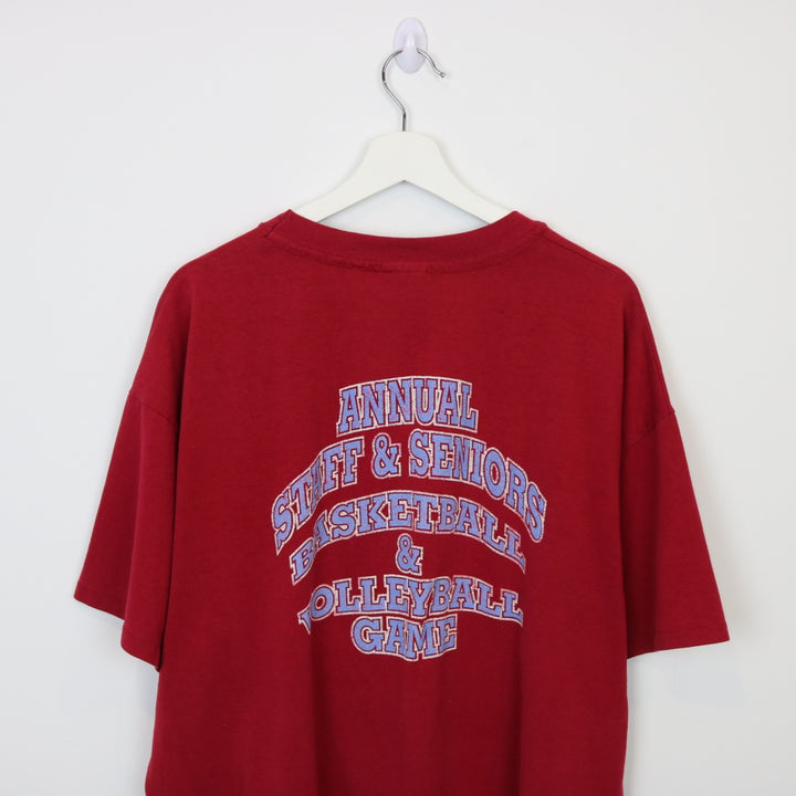 Vintage 1995 Mustangs Basketball & Volleyball Tee - XL-NEWLIFE Clothing