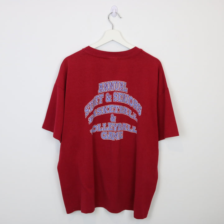 Vintage 1995 Mustangs Basketball & Volleyball Tee - XL-NEWLIFE Clothing