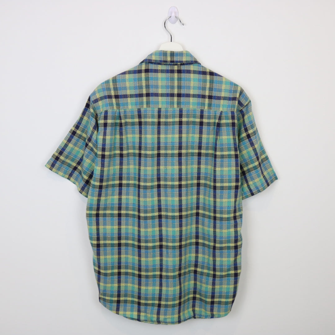 Vintage Plaid Short Sleeve Button Up - M/L-NEWLIFE Clothing