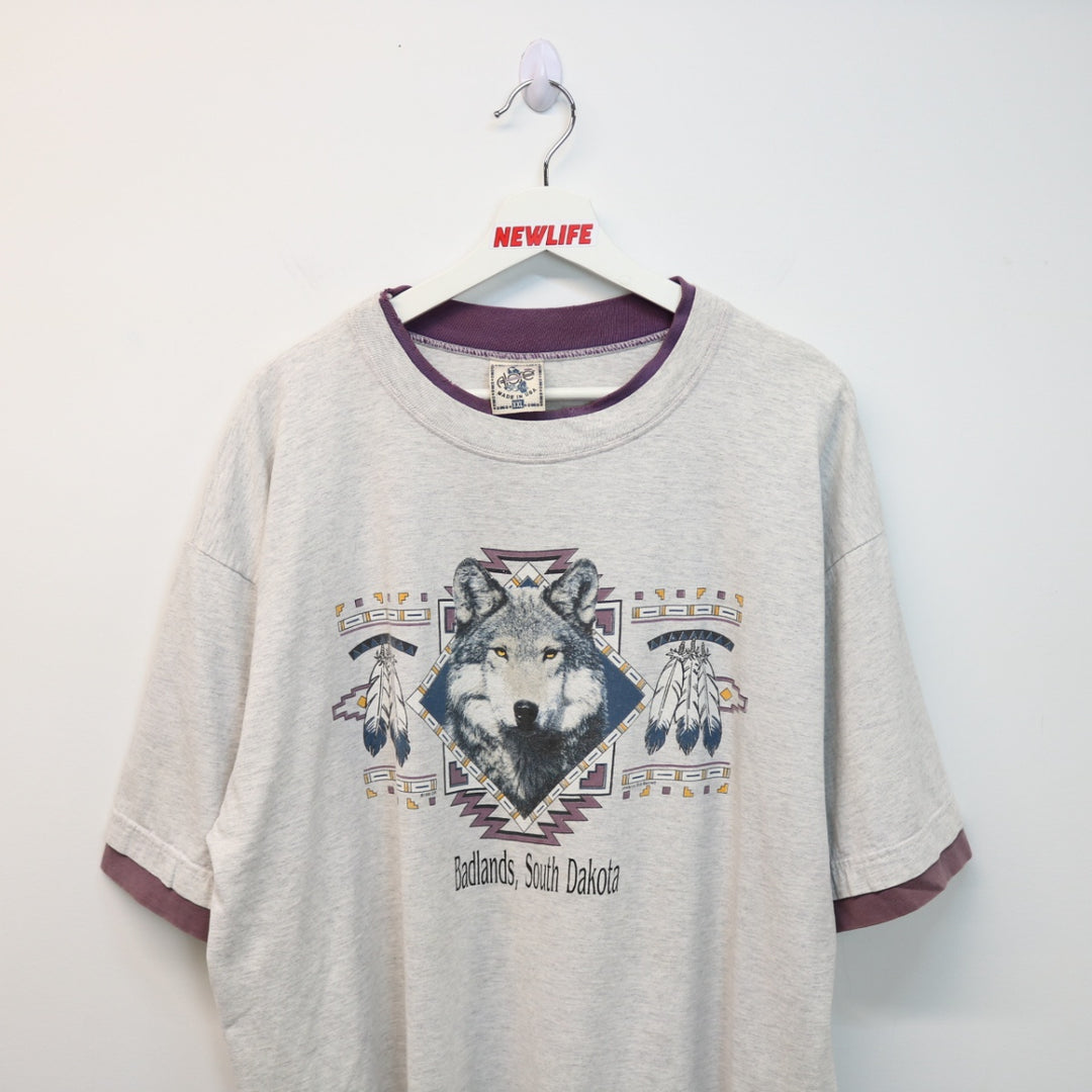 Vintage 90's Wolf Nature Tee - XXL-NEWLIFE Clothing