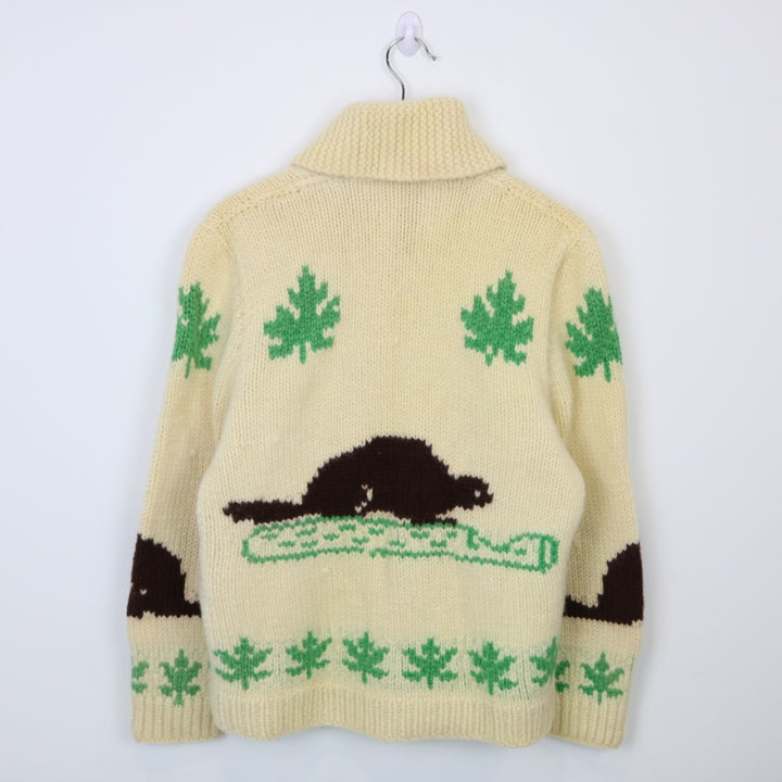 Vintage 60's Cowichan Beaver Knit Jacket - S-NEWLIFE Clothing