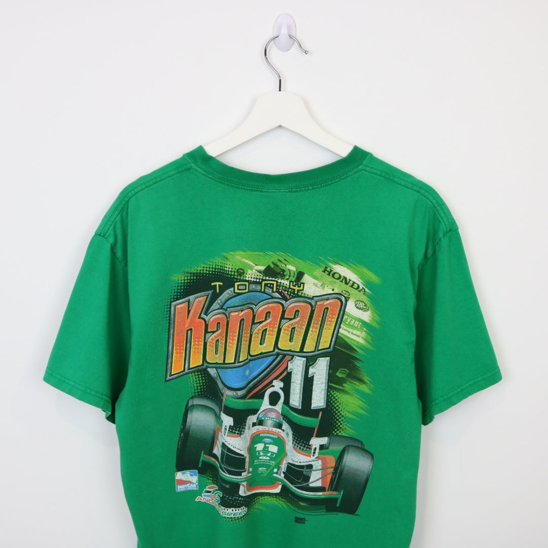 Vintage Tony Kanaan Indy Car Racing Tee - L-NEWLIFE Clothing