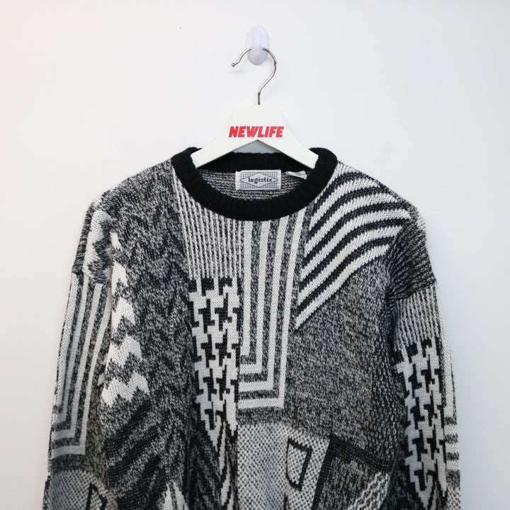 Vintage 90's Patterned Knit Sweater - XS-NEWLIFE Clothing