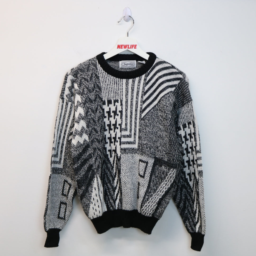 Vintage 90's Patterned Knit Sweater - XS-NEWLIFE Clothing