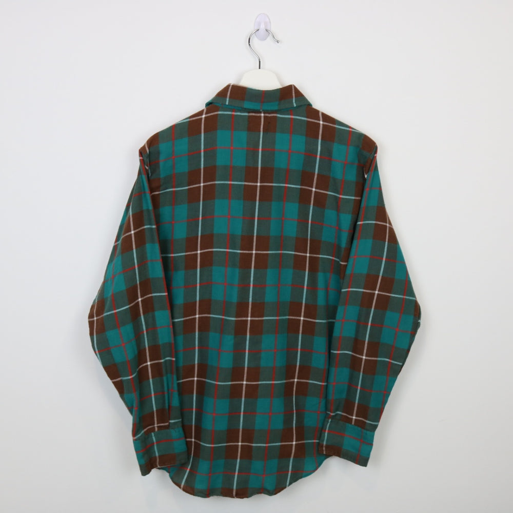 Vintage 80's Plaid Flannel Button Up - M-NEWLIFE Clothing