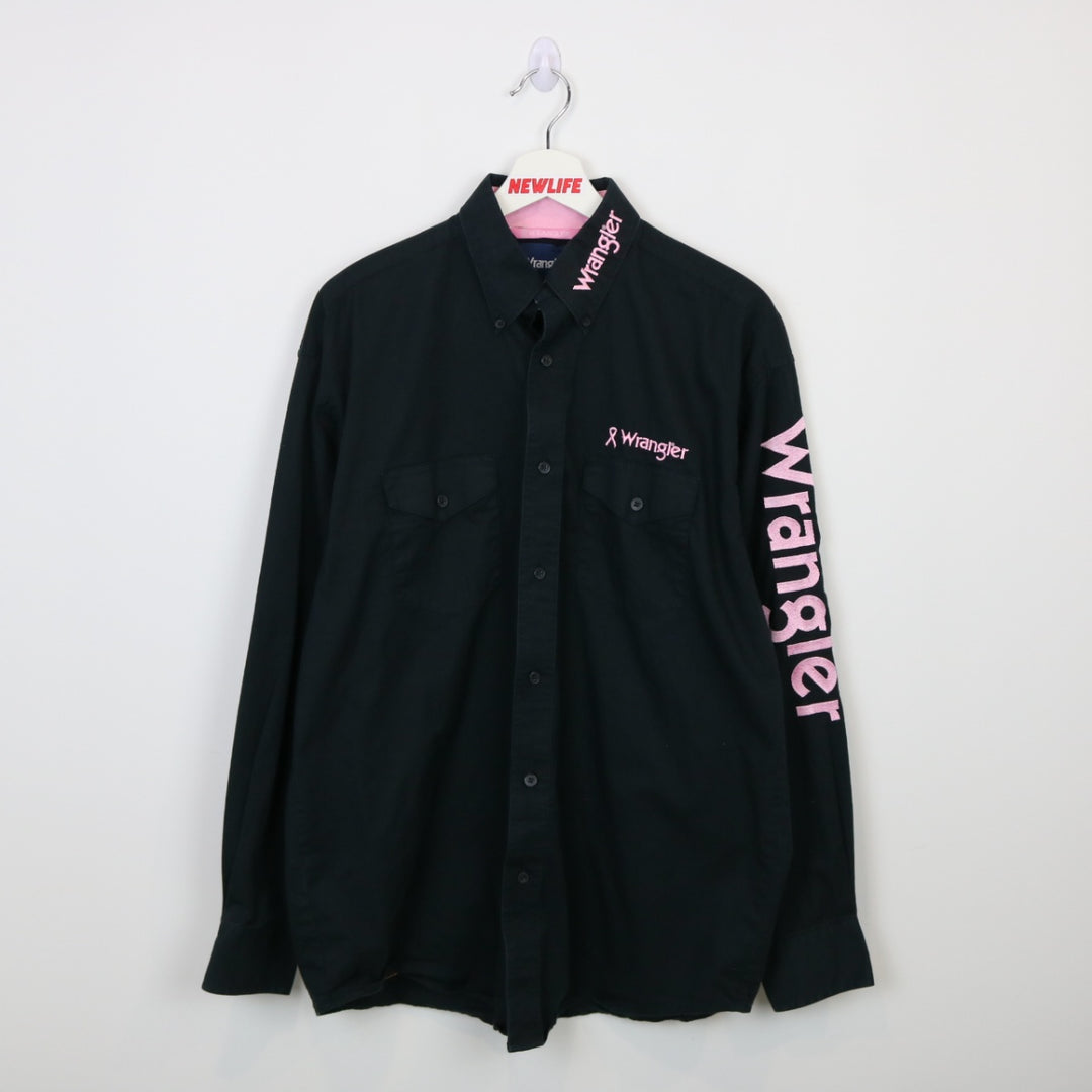 Vintage Wrangler Breast Cancer Western Button Up - M/L-NEWLIFE Clothing