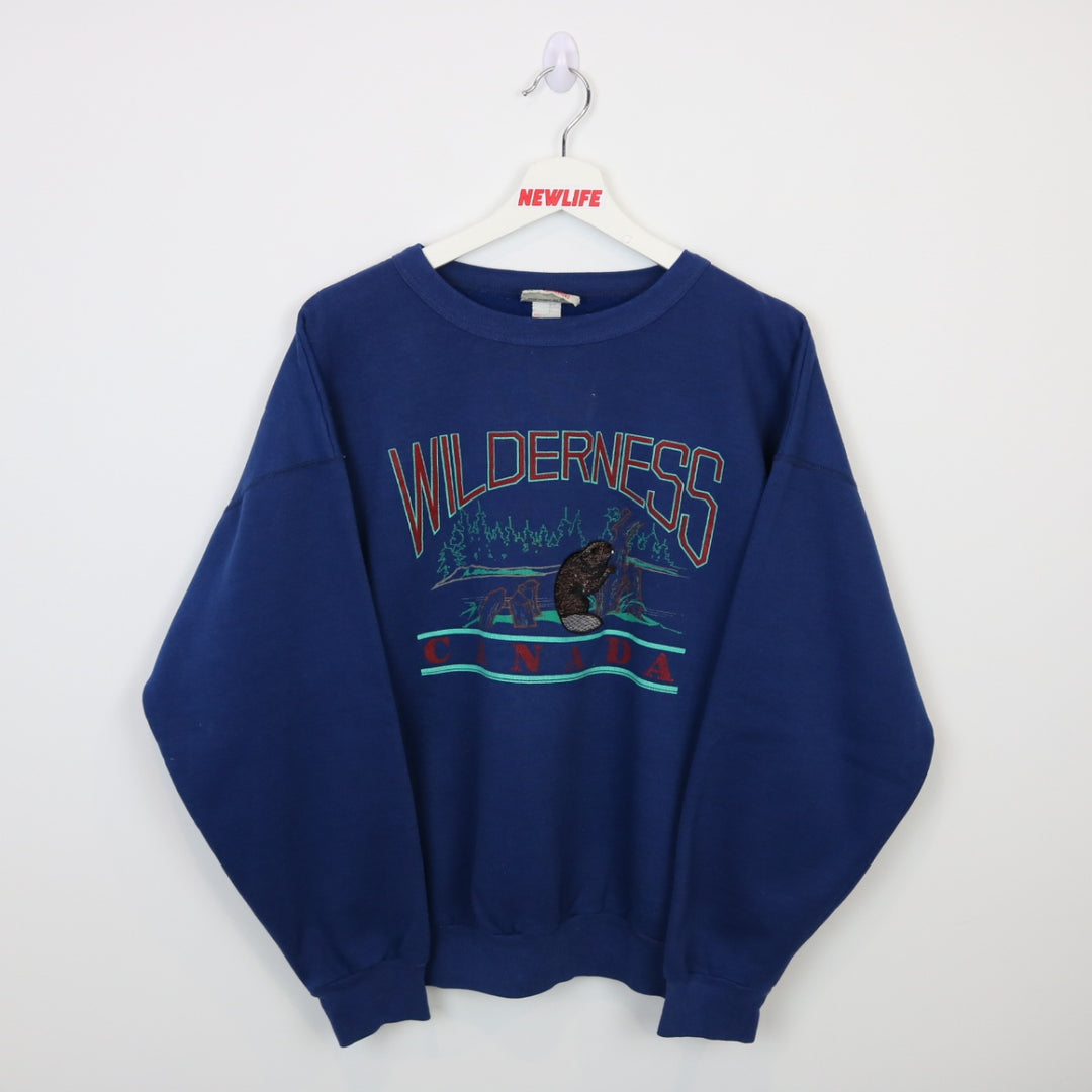 Vintage 90's Wilderness Beaver Crewneck - M/L-NEWLIFE Clothing