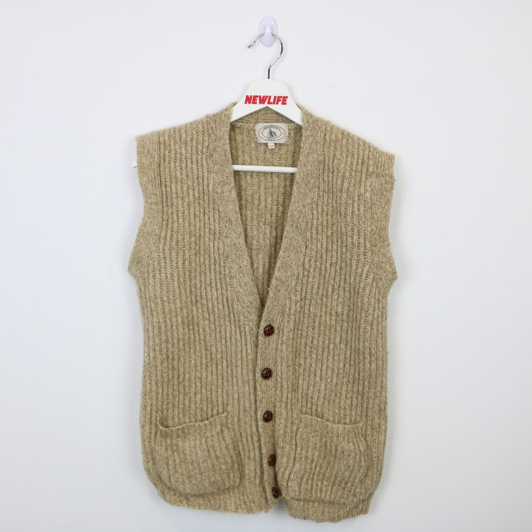 Vintage 90's Wool Knit Sweater Vest - S-NEWLIFE Clothing