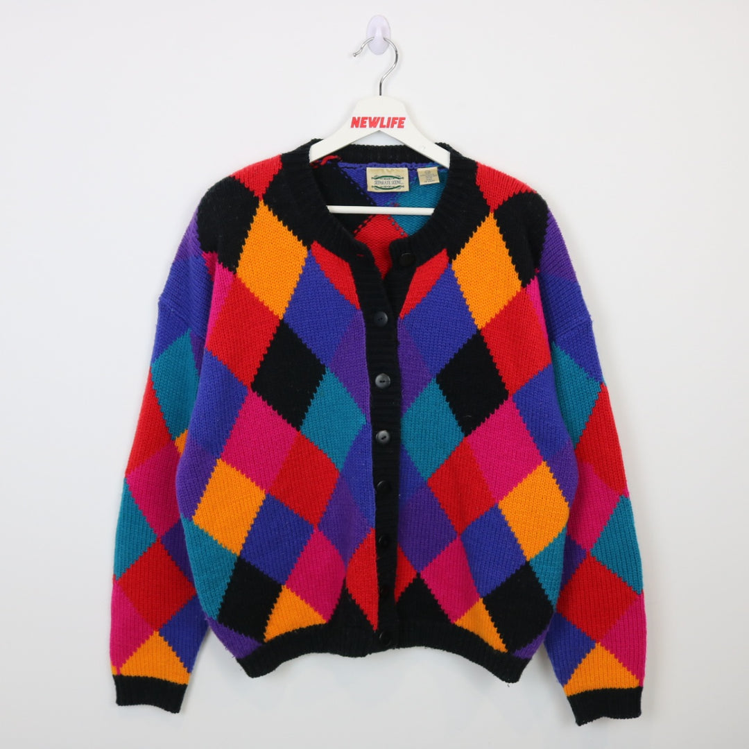 Vintage 90's Seperate Scene Color Blocked Knit Cardigan - L-NEWLIFE Clothing