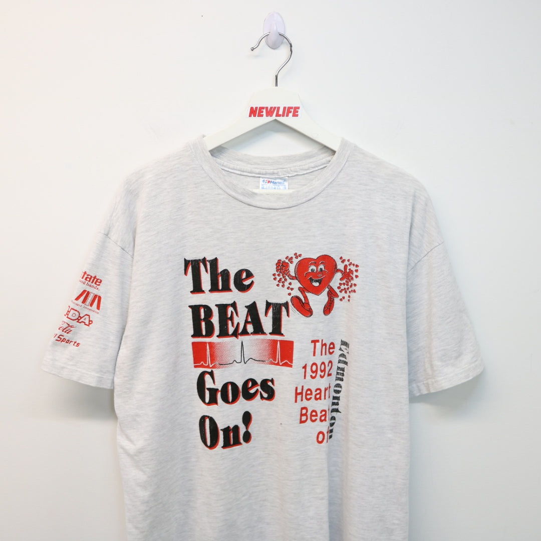 Vintage 1992 Beat Goes On Tee - L-NEWLIFE Clothing