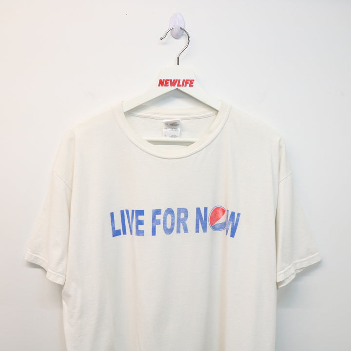 Vintage 00's Live For Now Pepsi Tee - XL-NEWLIFE Clothing
