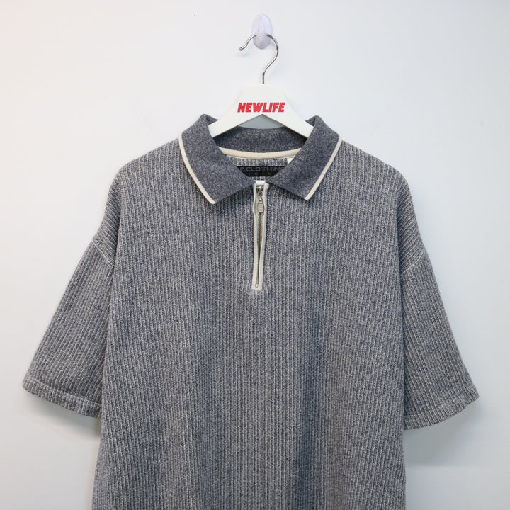 Vintage Quarter Zip Polo Sweater - XL-NEWLIFE Clothing