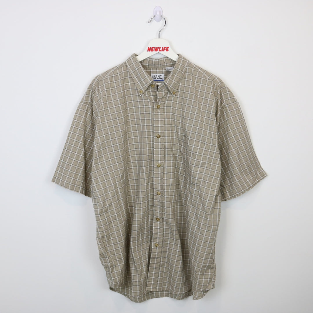 Vintage 90's Plaid Short Sleeve Button Up - L-NEWLIFE Clothing