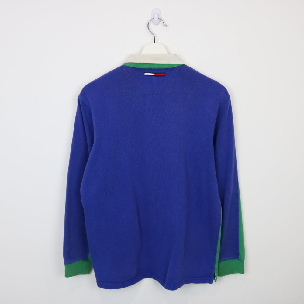 Vintage 90's Tommy Hilfiger Long Sleeve Polo Shirt - S-NEWLIFE Clothing
