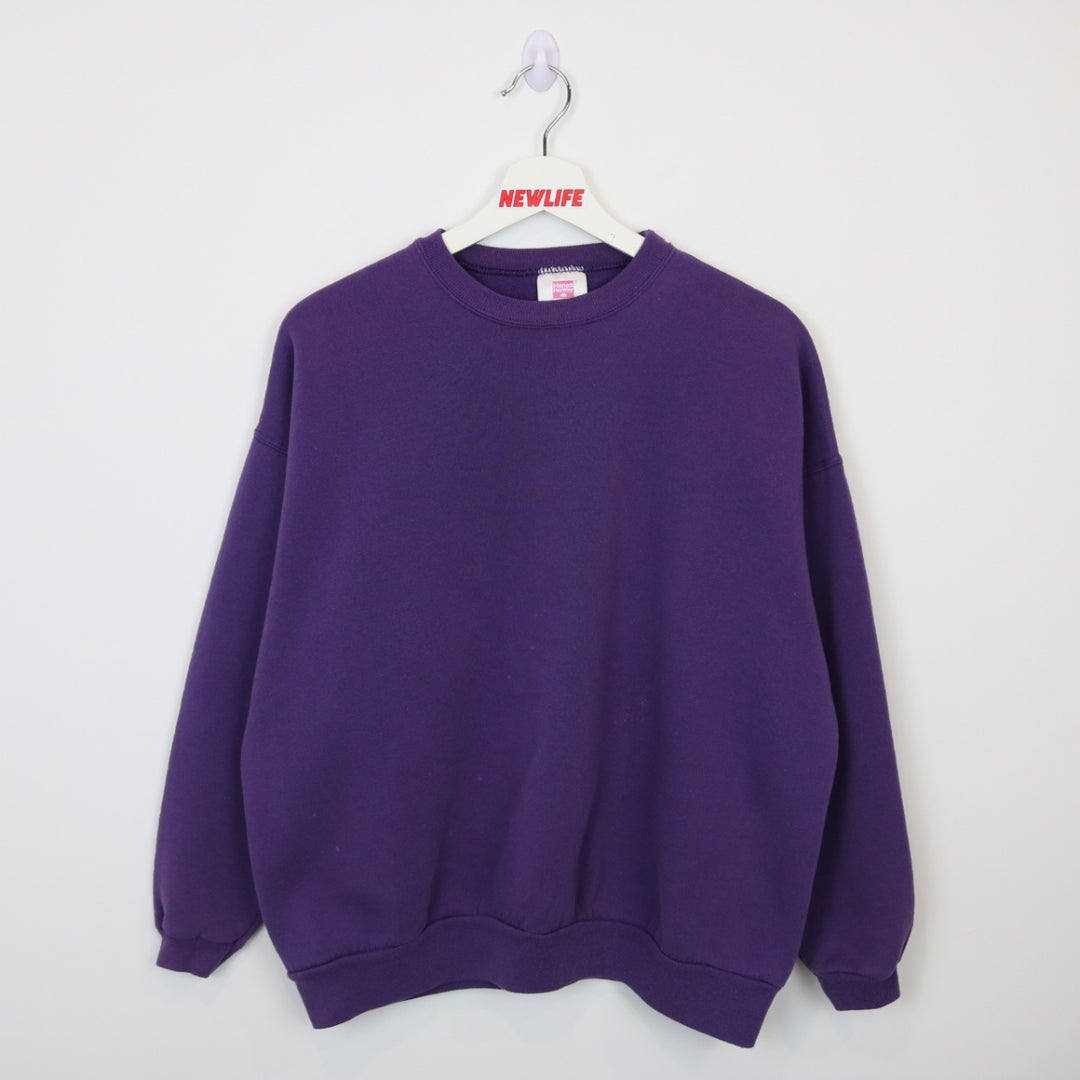 Women's Large 80's Chic Vintage Ladies Sweatshirt Crewneck Purple Blank  Made in the USA Vintage 1980's Crew -  Canada