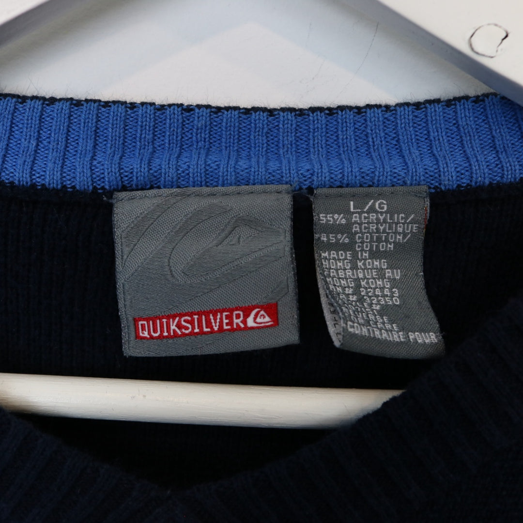 Vintage 90's Quiksilver Knit Sweater - M-NEWLIFE Clothing