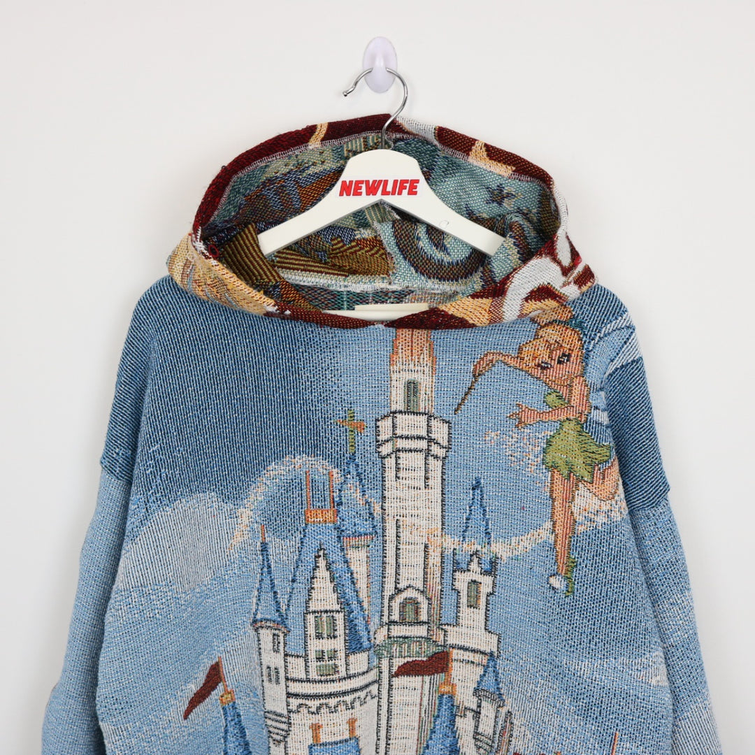 Reworked Vintage Disney World Tapestry Hoodie - L-NEWLIFE Clothing