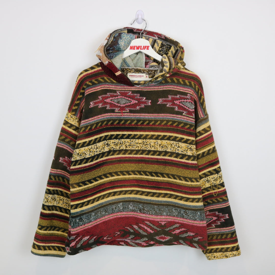Reworked Vintage Aztec Eagle Tapestry Hoodie - L – NEWLIFE