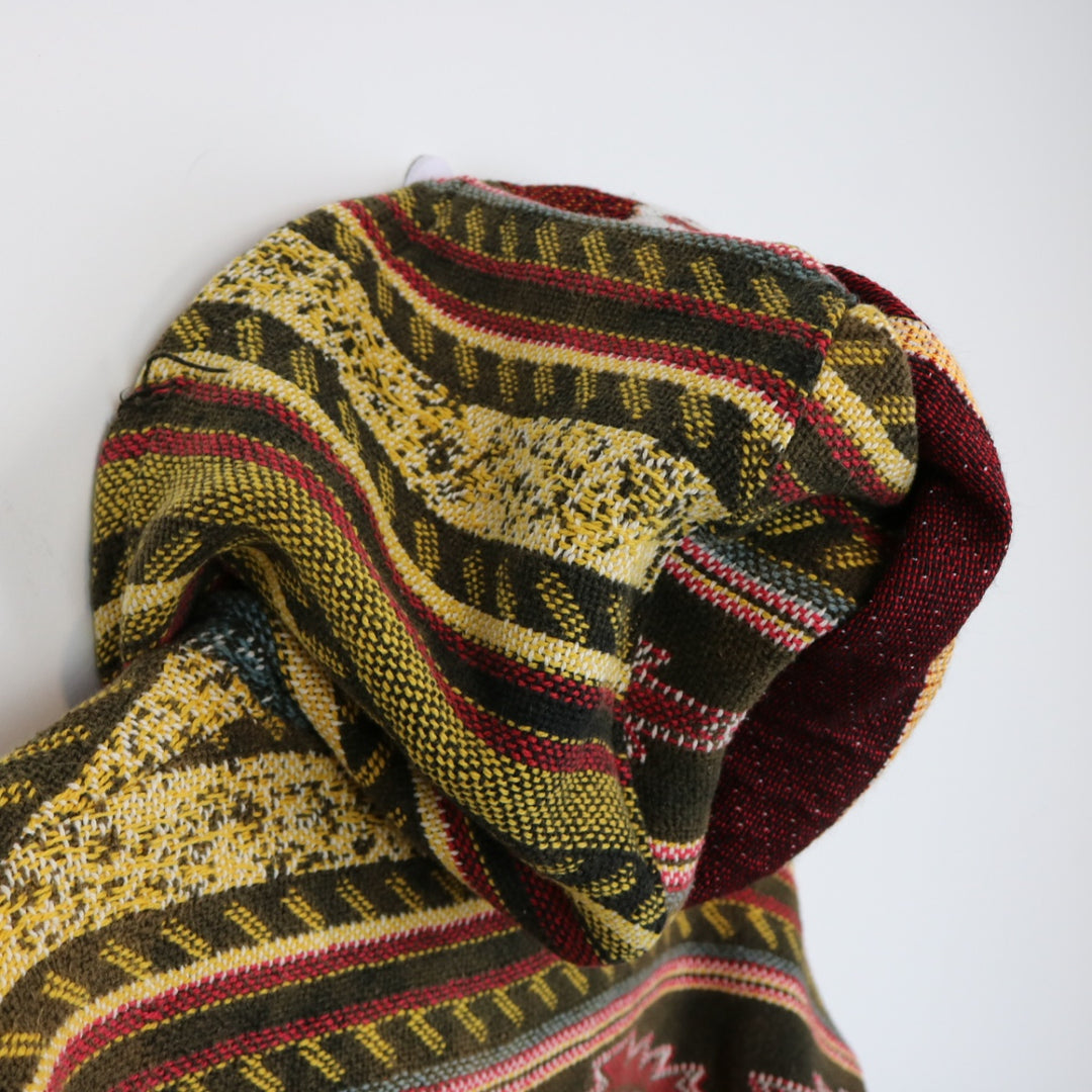 Reworked Vintage Aztec Tapestry Hoodie - M-NEWLIFE Clothing
