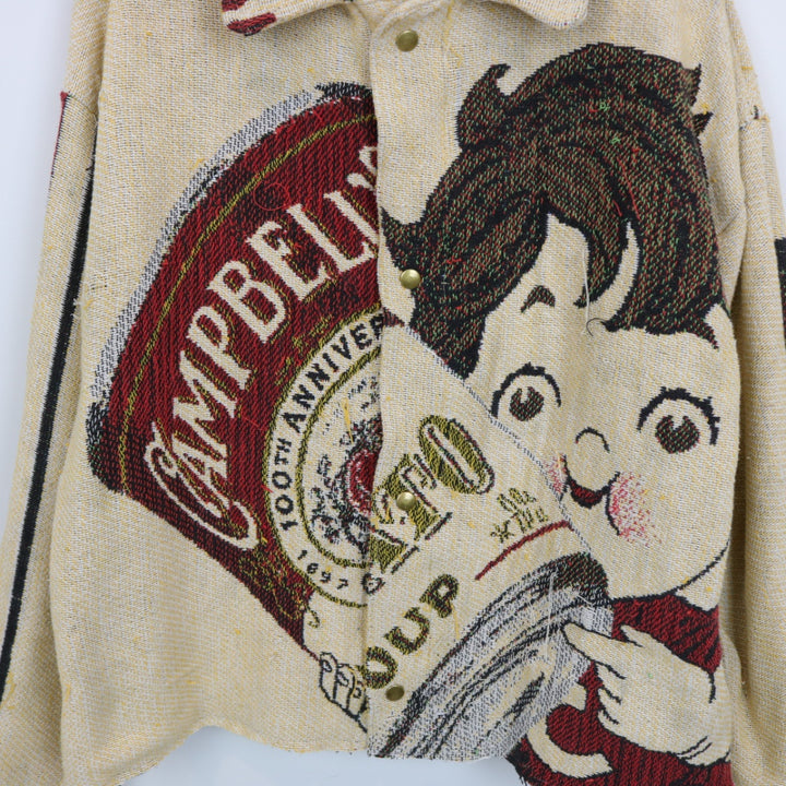 Reworked Vintage 1997 Campbells Soup Tapestry Jacket - L-NEWLIFE Clothing