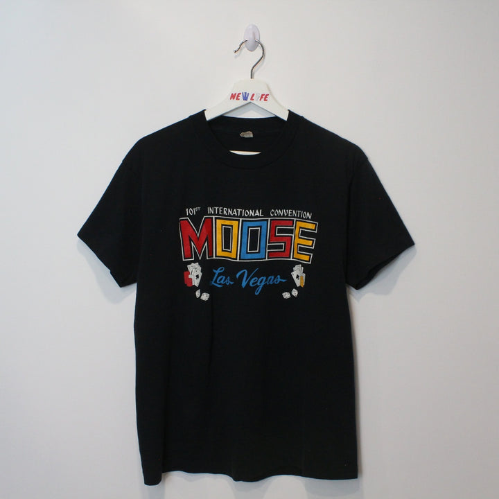 Vintage 80's Moose Las Vegas Tee - M-NEWLIFE Clothing