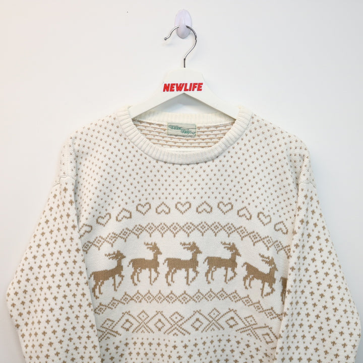 Vintage Deer Nature Knit Sweater - M-NEWLIFE Clothing