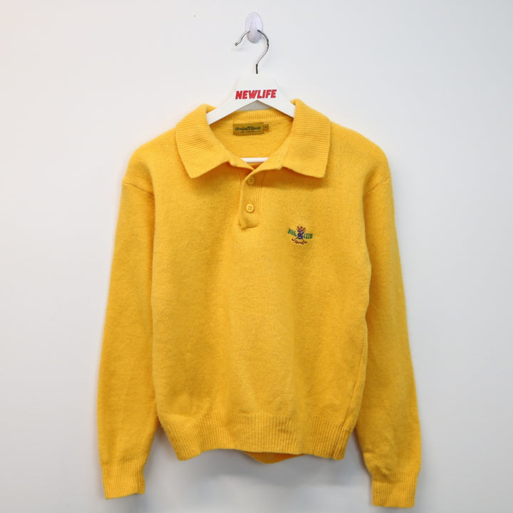 Vintage Bossini Collared Knit Sweater - S-NEWLIFE Clothing