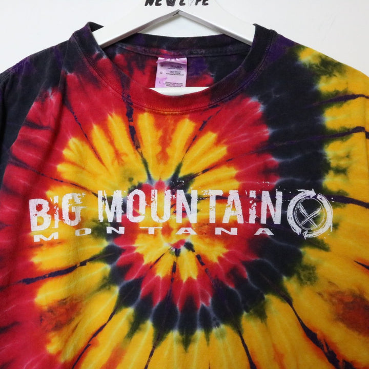 Big Mountain Montana Tie Dye Tee - L-NEWLIFE Clothing