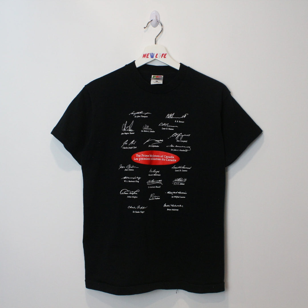Vintage 90's Prime Ministers Of Canada Tee - M-NEWLIFE Clothing