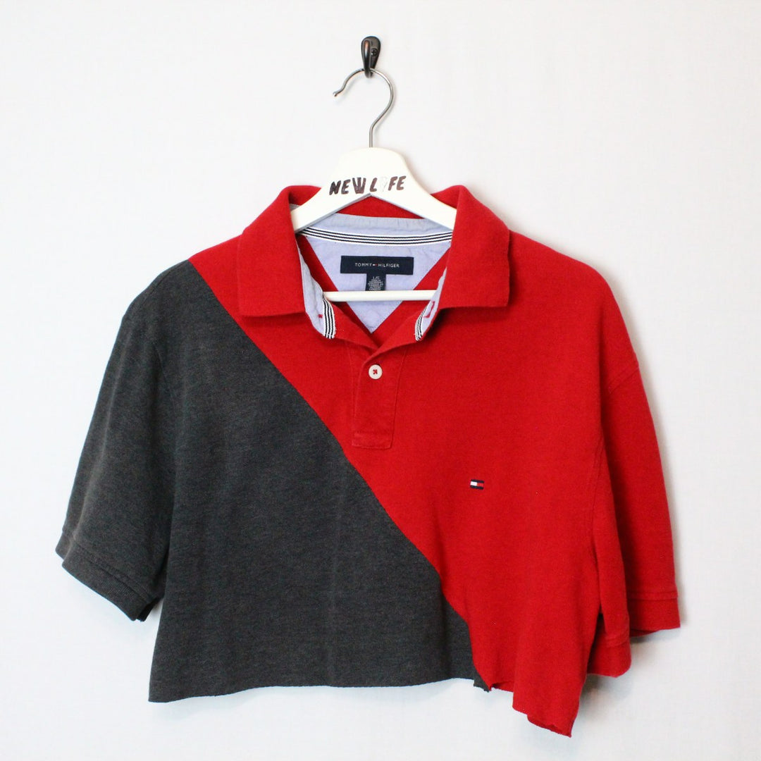cut and sew polo shirt
