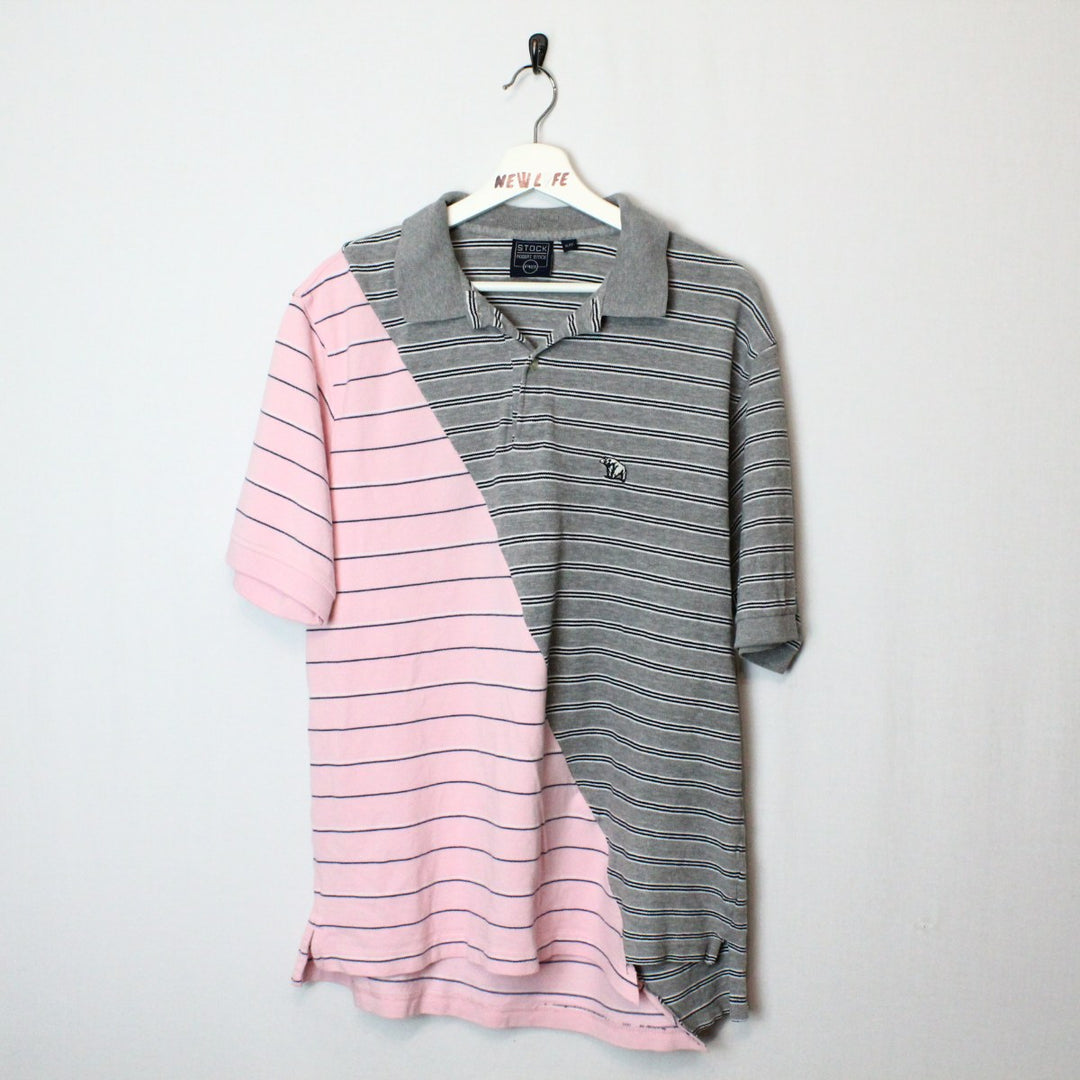 vintage cut and sew polo shirt